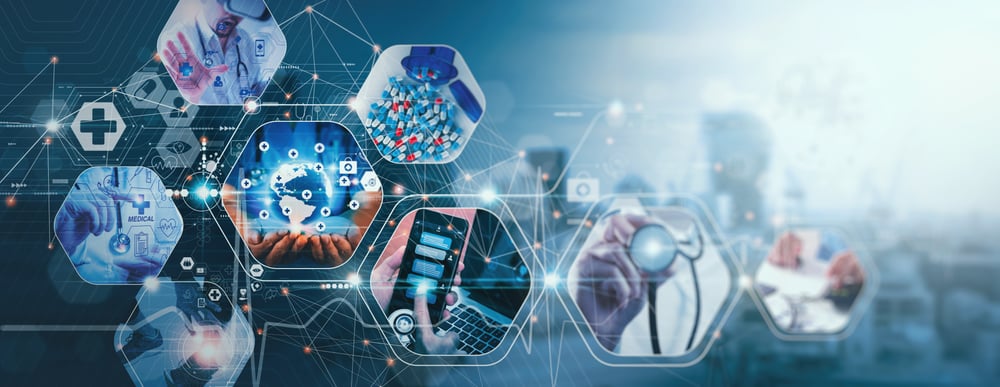 healthcare network connection concept